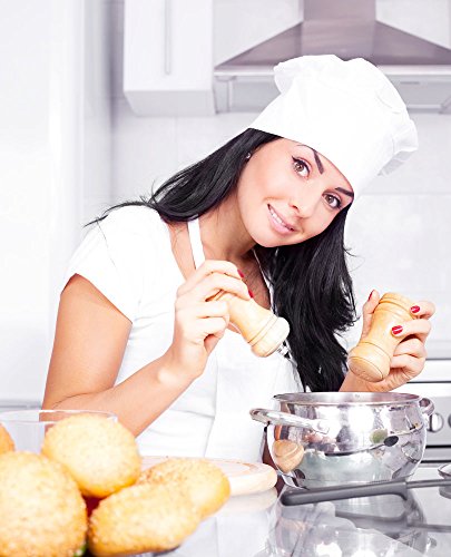 Greemosi Gorro de chef tamaño ajustable seta chef sombrero para pastelería cocina cocina chef obras (blanco) por