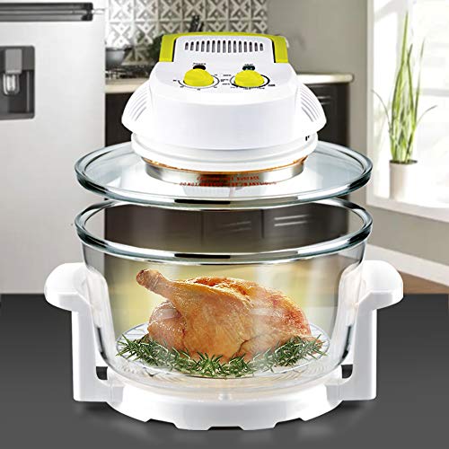 GRIDINLUX. Horno Convección Halógeno Programable. Última Generación, Cocina Saludable Baja en Grasas, 15 L, Mínimo Consumo, Calor Homogéneo Total