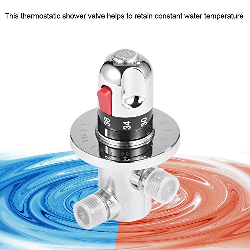 Grifo mezclador termostático de latón para válvula de mezclado de agua para calentador de agua doméstico