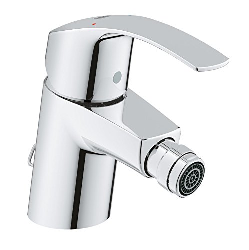 Grohe Eurosmart - Grifo de bidé con cadena retráctil 1/2", tecnología Grohe EcoJoy, tamaño S (Ref.32927002)