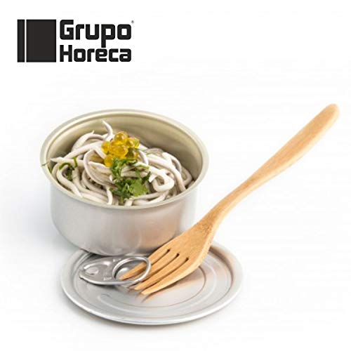 GRUPOHORECA DISTRIBUCION CANAL HORECA 50 Latas de Conserva de Ø8 cms vacías con Tapa Abre fácil para Celebraciones - Catering - Aperitivos - Eventos - Fiestas - Party