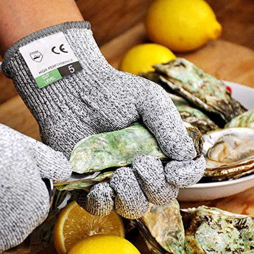 Guantes Aticorte Kasimir Guantes Resistents a los Cores Nivel 5 Seguridad para cocina Trabajo Mecánico y Jardín Seguridad alimentari a EN 388 1 Par/Tanmño S