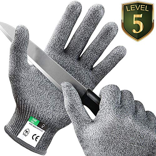 Guantes Aticorte Kasimir Guantes Resistents a los Cores Nivel 5 Seguridad para cocina Trabajo Mecánico y Jardín Seguridad alimentari a EN 388 1 Par/Tanmño XL