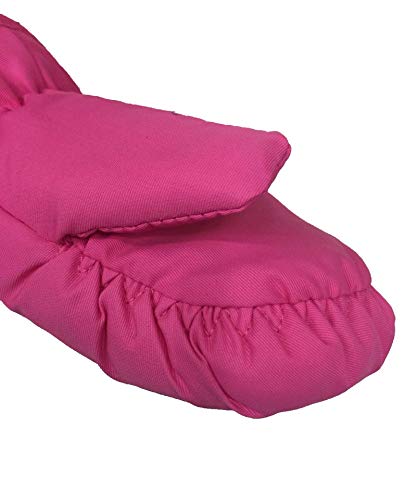 Guantes de trabajo Niños pequeños bebés y bebés pequeños - Guantes impermeables de invierno para 3 a 5 años (Color : Rose red, Size : XS)