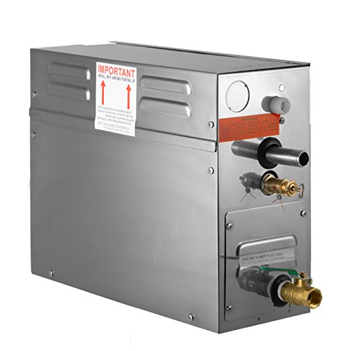 Guellin 4KW Generador de Vapor Portátil Generador del Vapor de Sauna Generador del Vapor con Temperatura y Contador de Tiempo del Regulador de Digitaces (4KW)
