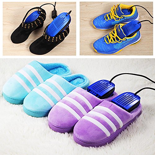 GWDJ Secador de zapatos, Zapatillas escalables para el hogar Zapatos para hornear secador Calzado adulto Calienta la máquina Maquina de calzado caliente ( color : Azul , Tamaño : 17.5~20CM )