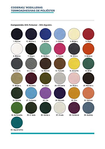 Haberdashery Online 6 Rodilleras Color Lila termoadhesivas de Plancha. Coderas para Proteger tu Ropa y reparación de Pantalones, Chaquetas, Jerseys, Camisas. 16 x 10 cm. RP28
