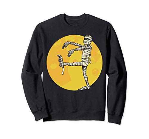 Halloween Momia Luna Llena Spooky Sudadera