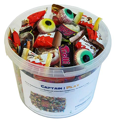 Halloween Party Bucket con Halloween Dulces y Chocolate, 1kg