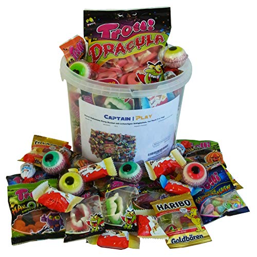 Halloween Party Bucket con Halloween Dulces y Chocolate, 1kg