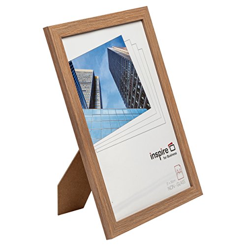 Hampton Frames SORBONNE Calidad marrón Efecto Madera A4 21x30cm Certificado Foto póster Marco de Imagen en Efecto Madera con Vidrio plexi. SORA4NG