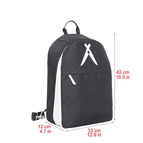 HANSHI Mochila Profesional De Cuchillos para Chef con 19 Bolsillos Y 3 Compartimentos Hgj1323