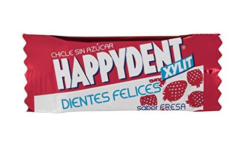 Happydent Fresa, Chicle Sin Azúcar - 200 unidades