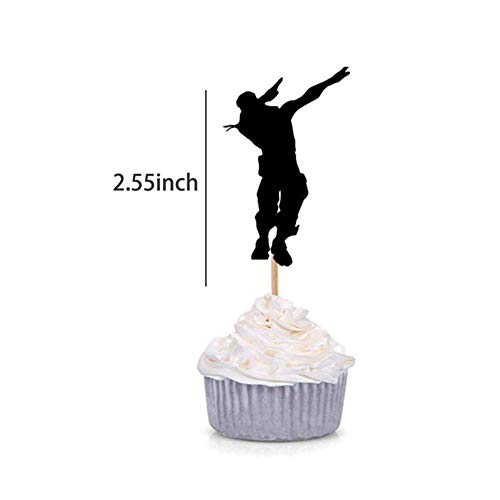 HASAKA 48 Pack Dance Floss Cupcake Toppers para ni?os Fiesta de Cumplea?os Baby Shower Cake Decoration