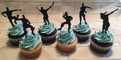 HASAKA 48 Pack Dance Floss Cupcake Toppers para ni?os Fiesta de Cumplea?os Baby Shower Cake Decoration