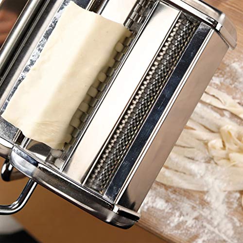 Haushalt International Máquina para Hacer Pasta, de Metal Cromado.