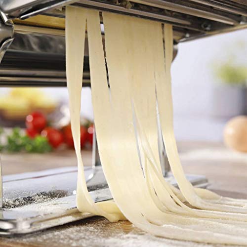 Haushalt International Máquina para Hacer Pasta, de Metal Cromado.