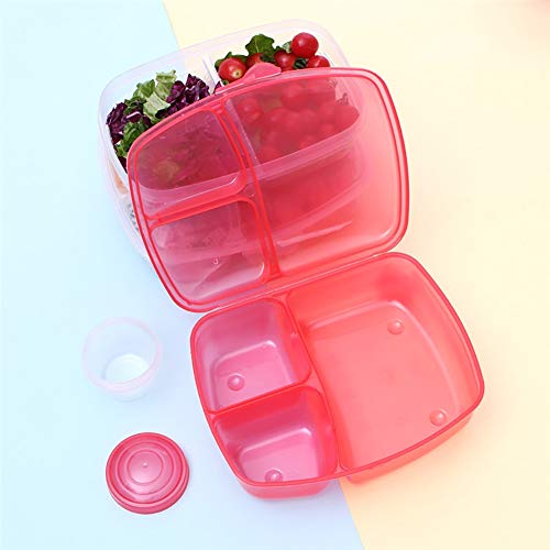 HCHD Portátil De La Caja De Almuerzo De Bento For Los Niños De Plástico Caja De Bento Box Envase De Alimento Alimentos Fiambrera Duradero For La Escuela Novedades For La Cocina (Color : Blue)