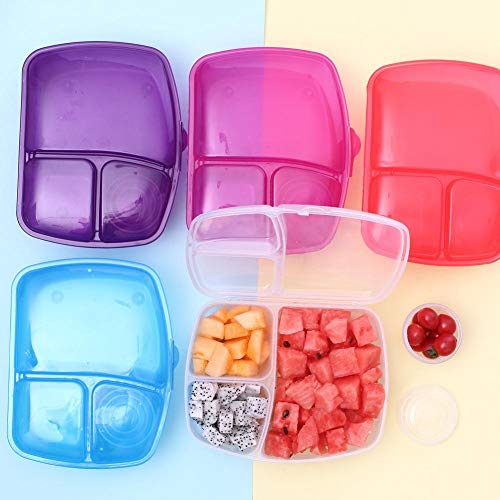 HCHD Portátil De La Caja De Almuerzo De Bento For Los Niños De Plástico Caja De Bento Box Envase De Alimento Alimentos Fiambrera Duradero For La Escuela Novedades For La Cocina (Color : Blue)