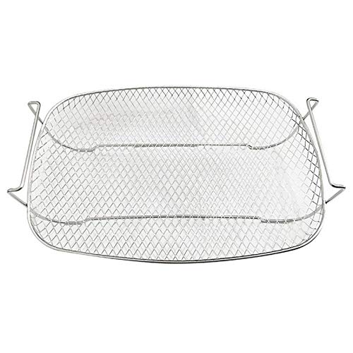 HCHD Red de Barbacoa de Acero Inoxidable Cocina Rack Multifunción Al Vapor Frito Estante de Filtro Platos de Servir Hornear Enfriador Estante Herramientas de Barbacoa (Color : Silver)