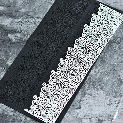 Hebudy Cake Decorations Silicone Moulds Birthday Cake Decorations Cake Mould Baking Mold Lace Fondant Mold Cake Lace Mat Lace Embossed Cake Mold