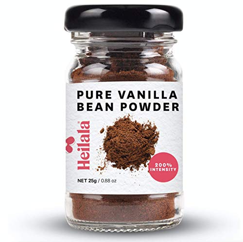 Heilala Vanilla Polvo puro de vainilla planta - vainas planta gourmet grown En Tonga, cosechadas a mano, sin azúcar, 25g (Pure Vanilla Bean Powder)