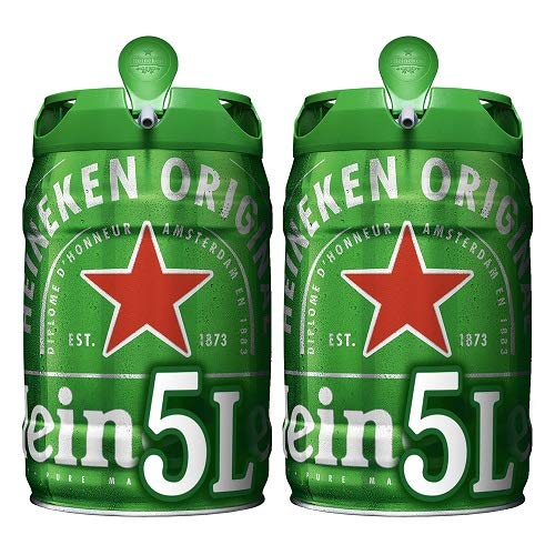 Heineken Cerveza Barril - Paquete de 2 x 5L