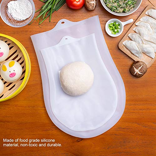 HelloCreate Bolsa de Amasar Bolsa de Amasar Multifuncional de Silicona para Mezclar Harina para Amasar Carne Vegetales