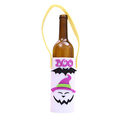 Henan - Bolsa de almacenamiento para botellas de vino tinto de Halloween, para decoración de bar