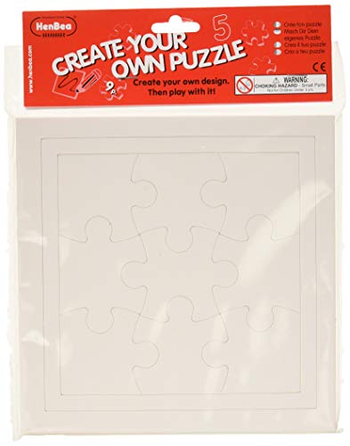 HenBea - Crea tu puzzle 9 piezas (pack de 5 unidades) (839/B)