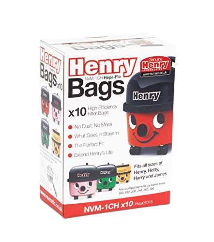 Henry NVM-1CH/907075 HepaFlo - Bolsas de vacío (10 unidades), color blanco