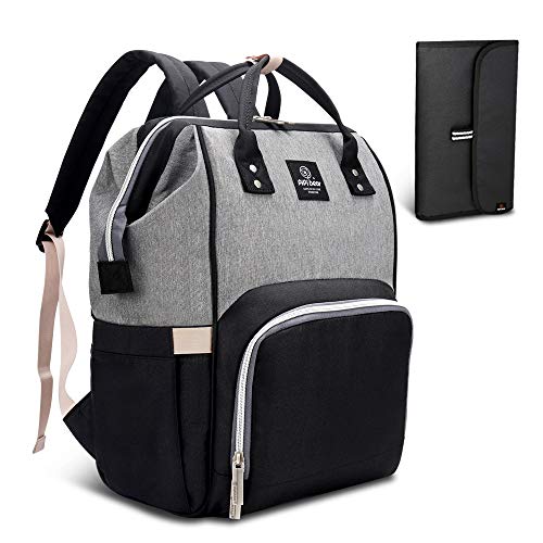 HEYI Mochilas para Pañales de Viaje - con Bolsa de Preservación de Calor, Material Impermeable, Bolsa de Hombro Grande Bolso para la Madre y el Cuidado del Bebé