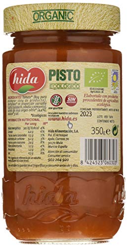 Hida Pisto Sofrito de Verduras Ecológico - Paquete de 6 x 350 gr - Total: 2100 gr