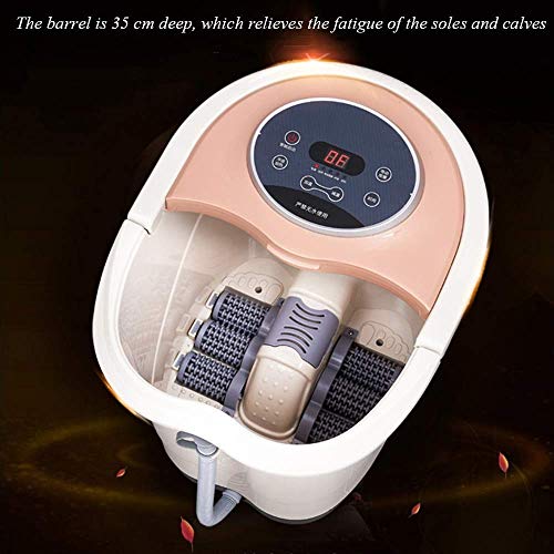 Hidromasaje para pies Foot Spa Masajeador calor, vibración, burbujas, masaje eléctrico baño de pies, pies cuenca ultra profundo del cucharón con Digital de alta definición de pantalla grande, temperat