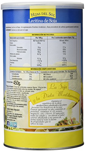 Hijas Del Sol Lecitina de Soja GMO - 450 gr