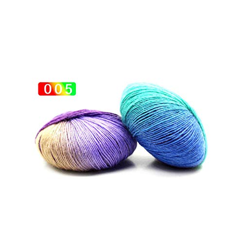 Hilo de lana Anti Pilling Anti Shrink Rainbow Color Hilo de tejer a mano para tejer crochet 15 Color elegido 5