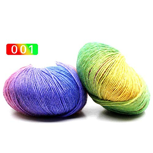 Hilo de lana Anti Pilling Anti Shrink Rainbow Color Hilo de tejer a mano para tejer crochet 15 Color elegido 5