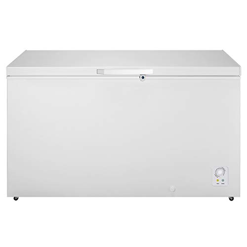 Hisense FT546D4AW1 - Arcón Congelador Horizontal Clase A+, Color Blanco, Capacidad Neta 420L con 85 cm Alto, Función Dual Convertible en Modo Frigorífico, Cesta con Asa, Bajo Nivel Sonoro