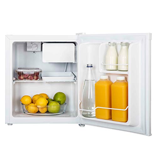 Hisense RR55D4AW1 - Mini Bar, Frigorífico Pequeño, 42L de Capacidad Neta, 51 Cm Alto, Table Top, Una Puerta Reversible, Clase A+, Bajo Encimera, Color Blanco, Silencioso