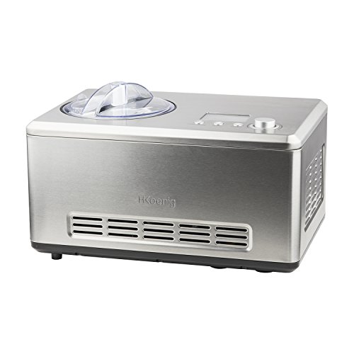 H.Koenig HF320 Máquina para Hacer Helados, 180 W, Acero Inoxidable