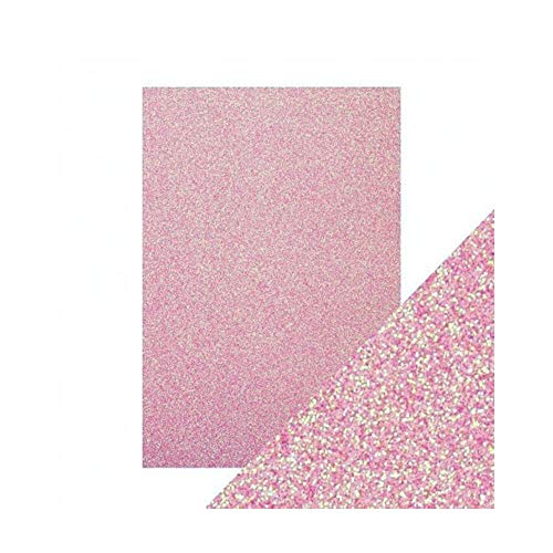 Hobby y Blu - Gomma Crepla - Goma Eva - Medidas 60 x 40 cm 2 mm - Con purpurina - Paquete de 5 unidades - Color rosa