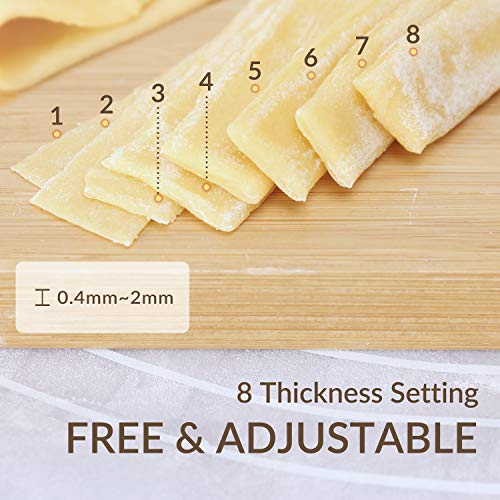 Hojas de rodillo de pasta para mezclador KitchenAid Herramientas caseras de acero inoxidable Pasta fresca perfecta para ravioli, albóndigas, lasaña, tortilla