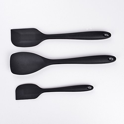 Hollylife 10 Utensilios de Cocina de Silicona, Sin BPA, Espátulas Cucharas Herramientdas Antiadherentes, Resistente al Calor hasta 230ºC