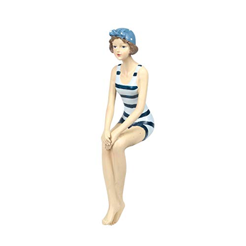 Home Gadgets Figura Decorativa Resina Bañista Sentada 18 cm