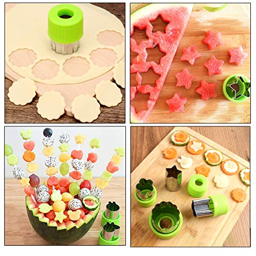 HONGXIN-SHOP Cortadores de Galletas Acero Inoxidable Cortadores de Vegetales et Fruta con Cubierta Protectora para Galletas Fideos Pasta de Azúcar Herramientas Decorativas 20 Piezas