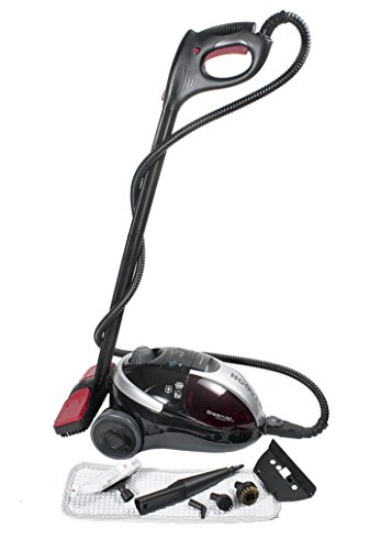 Hoover SCM1600 - Vaporeta, Potencia 1600W, 5 bares, Lista en 9min, Autonomía 30min, Capacidad 1,5L, Múltiples accesorios incluidos, Color Rojo