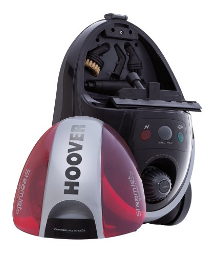 Hoover SCM1600 - Vaporeta, Potencia 1600W, 5 bares, Lista en 9min, Autonomía 30min, Capacidad 1,5L, Múltiples accesorios incluidos, Color Rojo