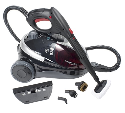 Hoover SCM1600 - Vaporeta, Potencia 1600W, 5 bares, Lista en 9min, Autonomía 30min, Capacidad 1,5L, Múltiples accesorios incluidos, Color Rojo