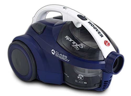 Hoover Sprint Evo SE61 - Aspiradora sin bolsa, ciclónico, Cepillo especial pelo mascota, parquet, Filtro EPA, 700W, 80dBA, Depósito 1,5L, Cable 7,5m, Potencia fija, Plástico, Azul