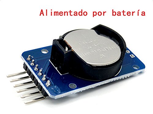 Hosaire Módulo DS3231 AT24C32 Reloj en Tiempo Real RTC Alta precisión de Reloj con batería suministrada módulo de Memoria del módulo CII para Arduino Frambuesa Pi microcontrolador